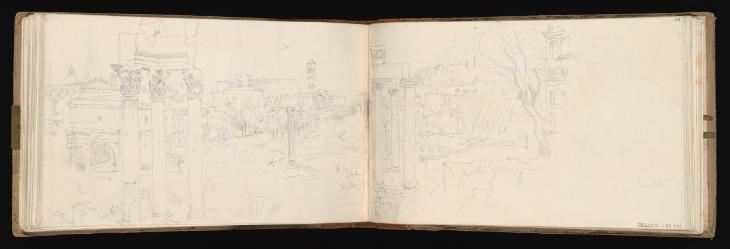 Joseph Mallord William Turner, ‘The Forum, Rome, Looking South-East Towards the Arch of Titus’ 1819