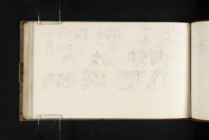 Joseph Mallord William Turner, ‘Several Sketches of Bas-Relief Sculpture, ?Rome’ 1819