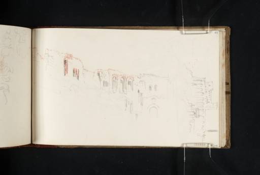 Joseph Mallord William Turner, ‘The Porta Pinciana, Rome; and a Sketch of a Villa’ 1819