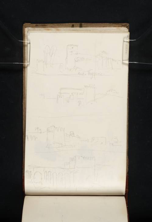 Joseph Mallord William Turner, ‘Four Sketches of the Aurelian Walls, Rome, Including the Porta Maggiore’ 1819