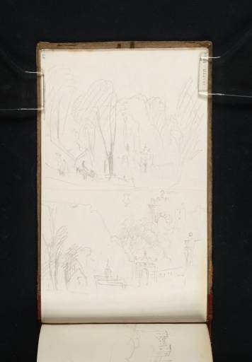 Joseph Mallord William Turner, ‘Studies of the Gate of the Chigi Park, Ariccia’ 1819