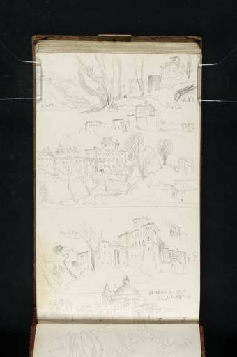 Joseph Mallord William Turner, ‘Five Views at Ariccia: Including the Church of Santa Maria dell'Assunzione, the Palazzo Chigi and the Porta Napoletana’ 1819