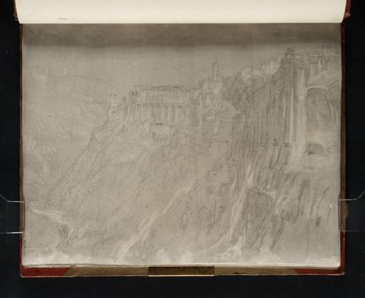 Joseph Mallord William Turner, ‘View of Tivoli, from the Santuario di Ercole Vincitore’ 1819