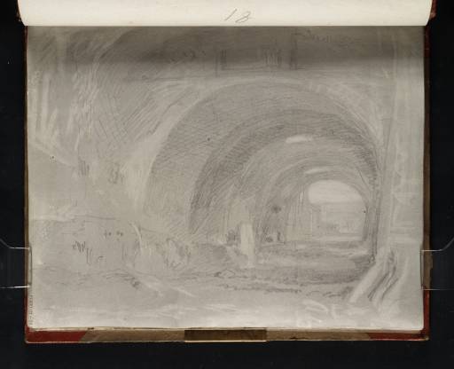 Joseph Mallord William Turner, ‘The Via Tecta beneath the Santuario di Ercole Vincitore, Tivoli’ 1819