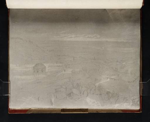 Joseph Mallord William Turner, ‘The Campagna near Tivoli, with the So-Called Tempio della Tosse and a Distant View of Rome’ 1819