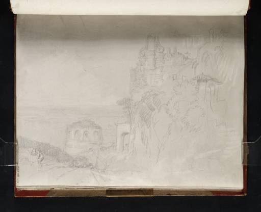 Joseph Mallord William Turner, ‘View of the So-Called Tempio della Tosse, Tivoli’ 1819