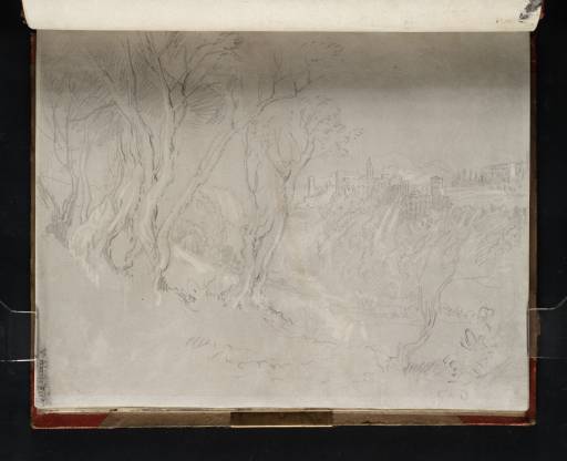 Joseph Mallord William Turner, ‘View of Tivoli from the Valley, with the Santuario di Ercole Vincitore’ 1819