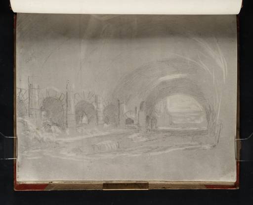 Joseph Mallord William Turner, ‘The Via Tecta, beneath the Santuario di Ercole Vincitore, Tivoli’ 1819