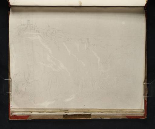 Joseph Mallord William Turner, ‘The Cascatelli and the Santuario di Ercole Vincitore, Tivoli, seen from the Valley’ 1819