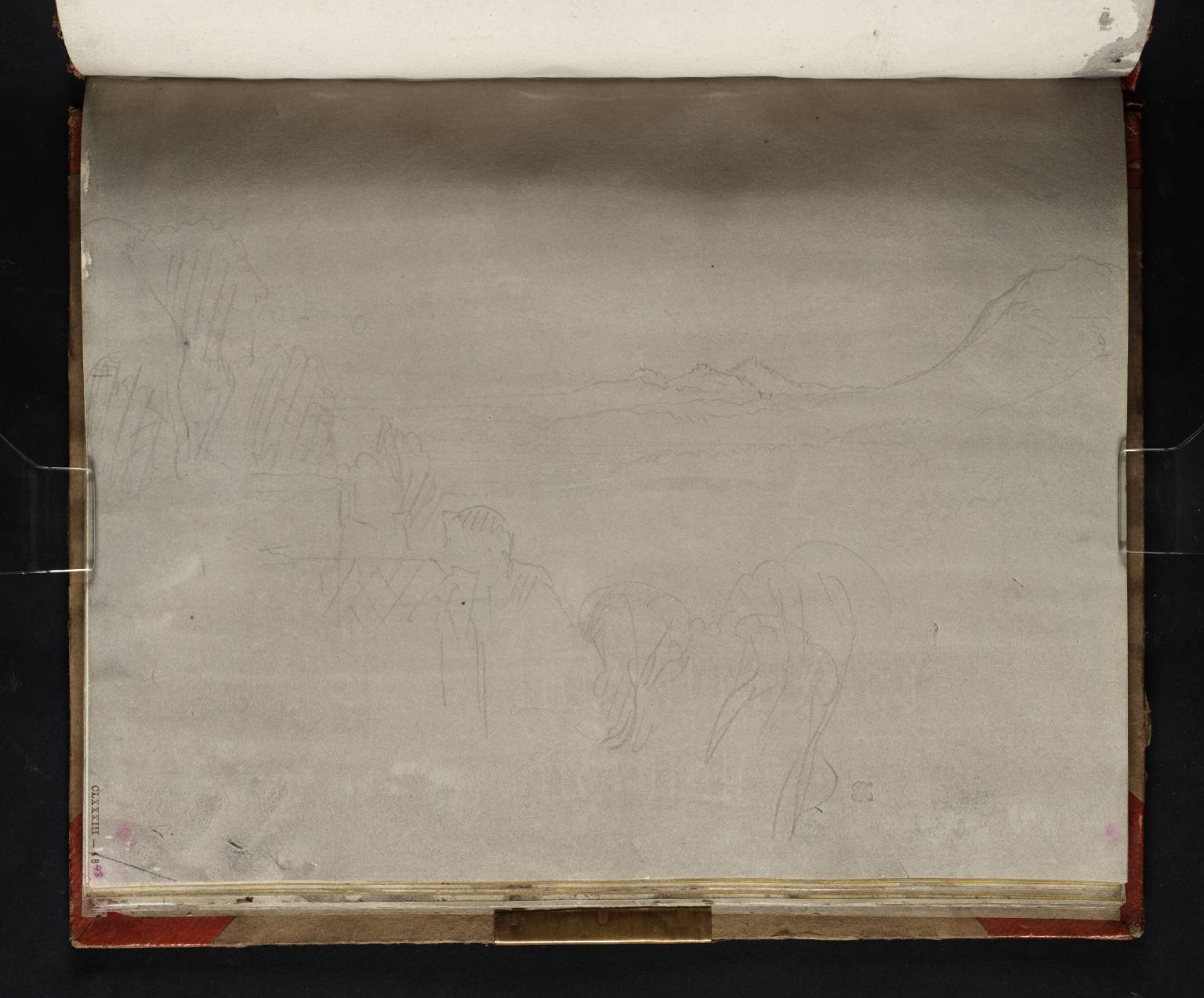 Distant View of the Montes Corniculani, from the So-Called Tempio della Tosse, Tivoli