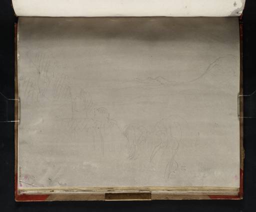 Joseph Mallord William Turner, ‘Distant View of the Montes Corniculani, from the So-Called Tempio della Tosse, Tivoli’ 1819