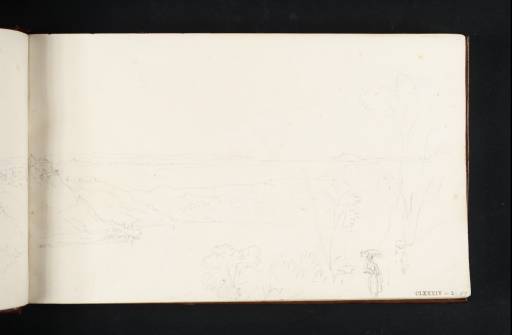 Joseph Mallord William Turner, ‘Part of a View of Lake Albano and Castel Gandolfo from the Galleria di Sopra’ 1819