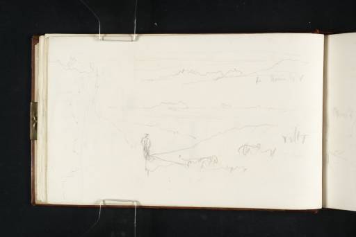 Joseph Mallord William Turner, ‘Views of Distant Mountains from the Road between Lake Nemi and Velletri’ 1819