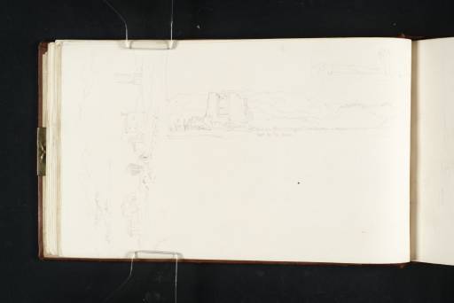Joseph Mallord William Turner, ‘Three Sketches on the Via Appia between Rome and Terracina: Two of a Cippus at Tor Tre Ponti; and a View of Mesa’ 1819
