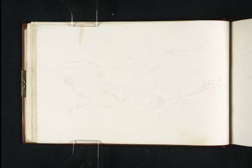 Joseph Mallord William Turner, ‘Terracina, from the Temple of Jupiter Anxur’ 1819