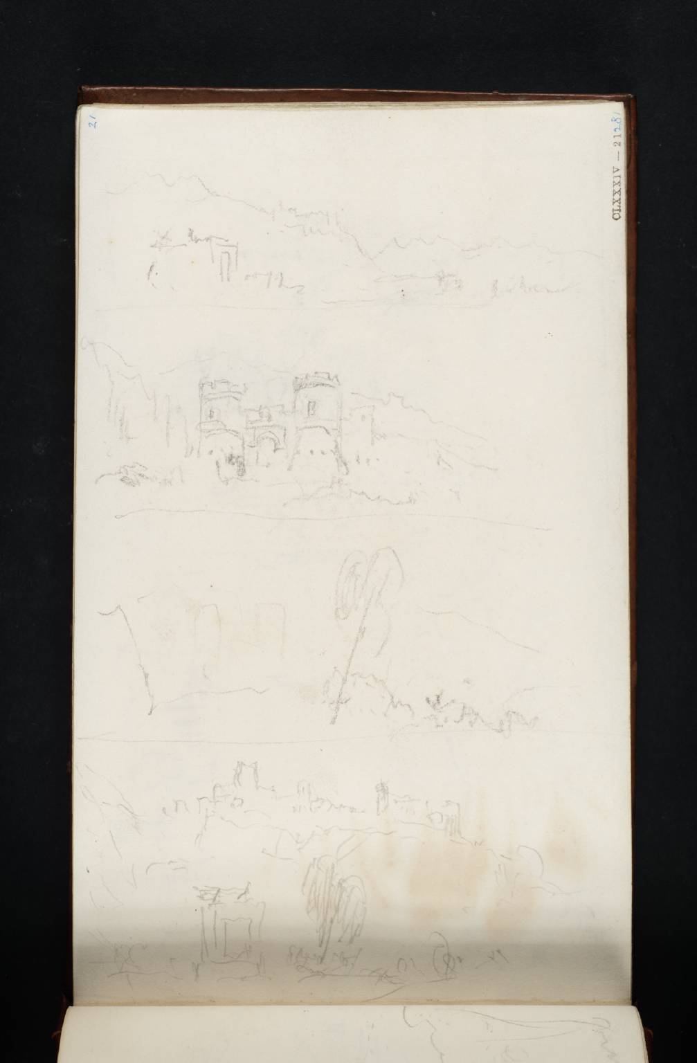 Four Sketches of Monte San Biagio, between Terracina and Fondi
