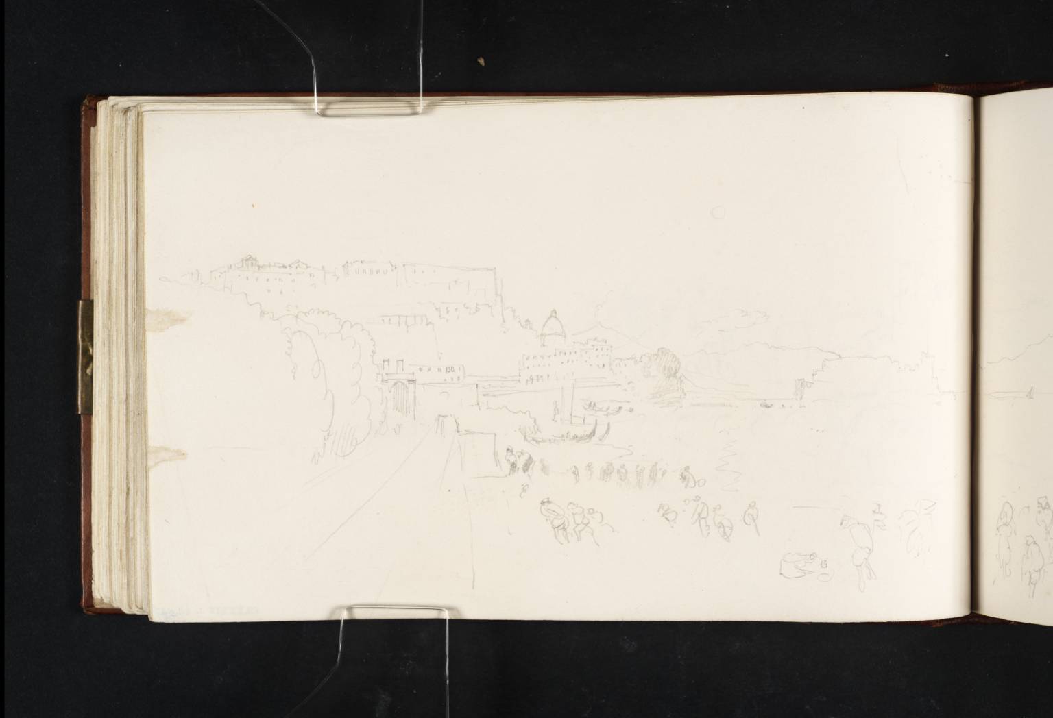 Pizzofalcone and Castel dell’Ovo, Naples, from the Largo della Vittoria