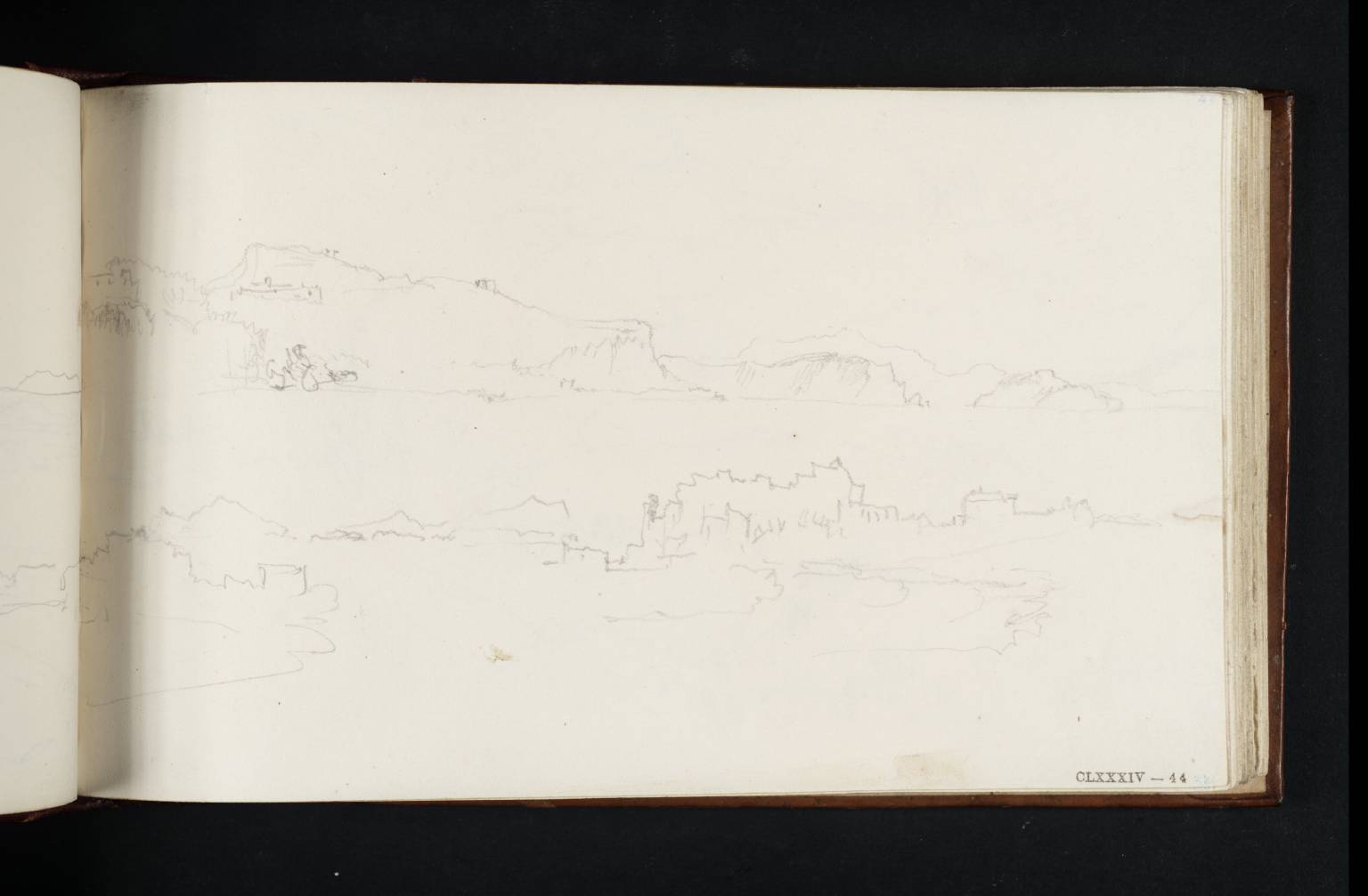 Sketches from the Ascent of Vesuvius, Including a Distant View of Sorrento and Capri
