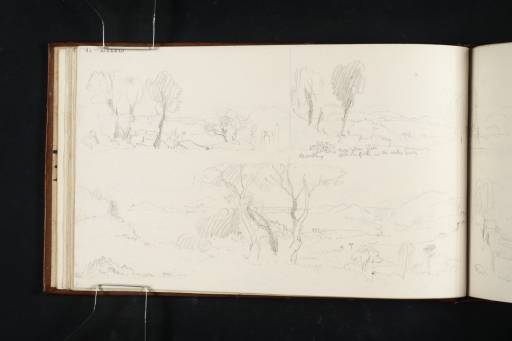 Joseph Mallord William Turner, ‘Four Sketches of the Town and Bay of Pozzuoli from the Solfatara Crater’ 1819