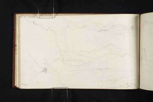 Joseph Mallord William Turner, ‘Part of a View of Lake Agnano and the Hill of Camaldoli; and Sketches of Lake Avernus with Monte Corvara’ 1819