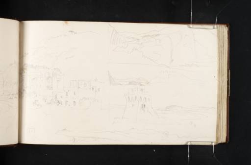 Joseph Mallord William Turner, ‘Sketches of Torregaveta and the Cumae Coast; and Part of a View of the Bay of Baiae with the So-Called Temple of Venus’ 1819