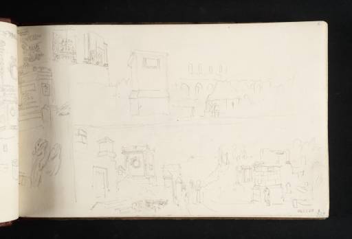 Joseph Mallord William Turner, ‘Sketches in the Via dei Sepolcri, Pompeii’ 1819