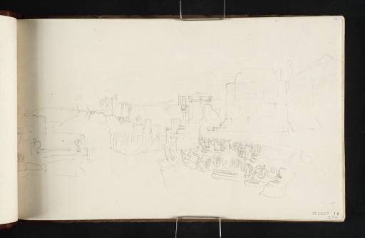 Joseph Mallord William Turner, ‘View of the Via dei Sepolcri, Pompeii, from the Porta Ercolano’ 1819