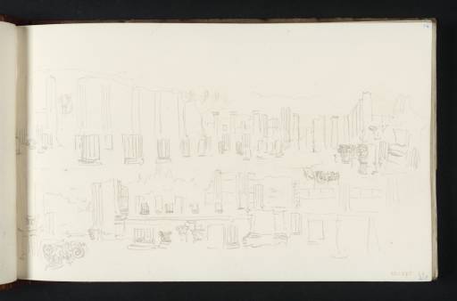 Joseph Mallord William Turner, ‘Two Views of the Basilica, Pompeii’ 1819