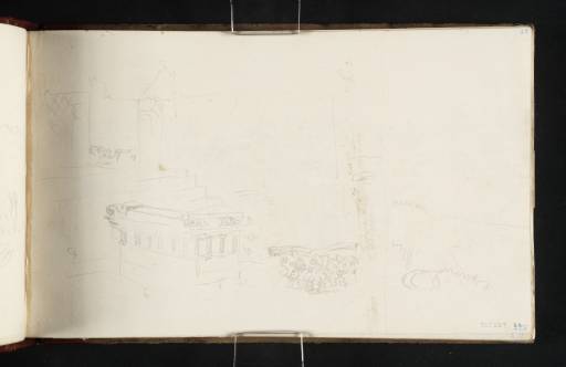 Joseph Mallord William Turner, ‘Temple of Aescalupius, Pompeii’ 1819
