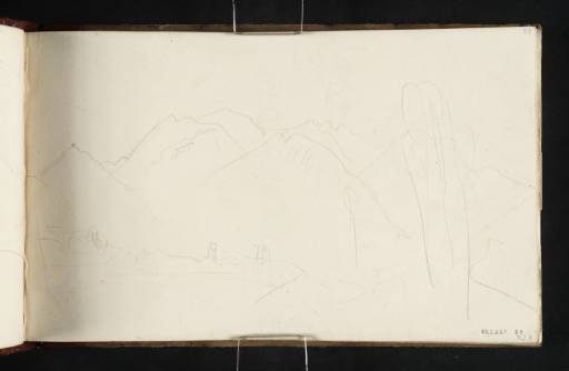 Joseph Mallord William Turner, ‘View Amidst the Lattari Mountains on the Road Between Naples and Salerno’ 1819