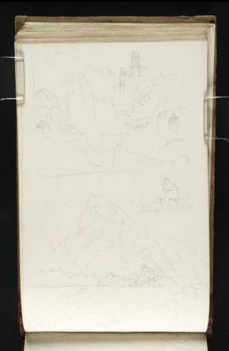 Joseph Mallord William Turner, ‘?Atrani; and Two Views of Cetara from the Sea’ 1819