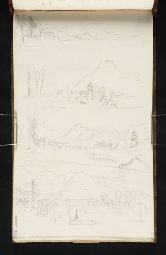 Joseph Mallord William Turner, ‘Four Sketches at Nocera dei Pagani’ 1819