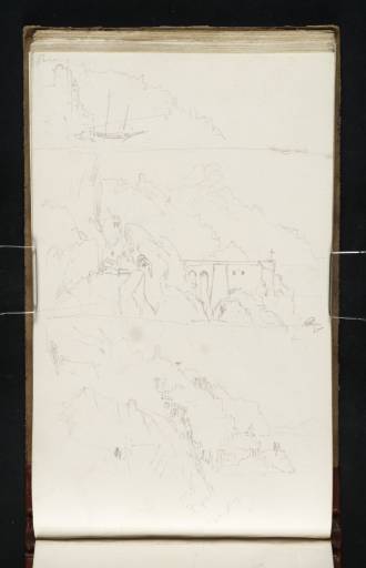 Joseph Mallord William Turner, ‘Three Sketches of Amalfi from the West’ 1819