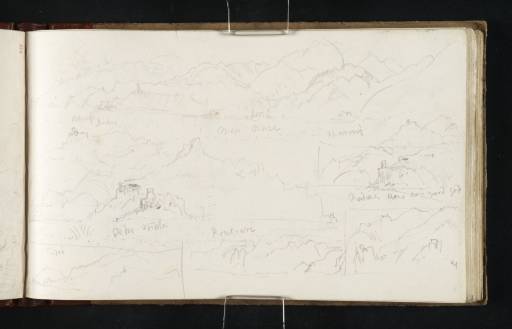Joseph Mallord William Turner, ‘Six Sketches of the Amalfi Coast from the Sea, Including Maiori, Minori and Amalfi, and a Distant View of Capri’ 1819