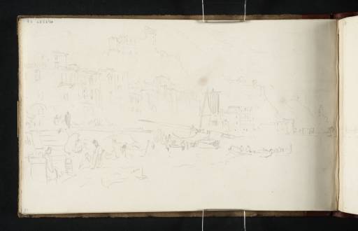 Joseph Mallord William Turner, ‘View of the Waterfront at Castellammare di Stabia’ 1819