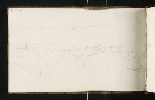 Joseph Mallord William Turner, ‘Vico Equense from the Sea; and a View of Vesuvius and Naples from Vico Equense’ 1819