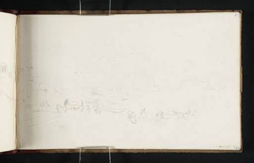 Joseph Mallord William Turner, ‘Part of a View of Castel dell'Ovo and Vesuvius from Villa Reale, Naples’ 1819