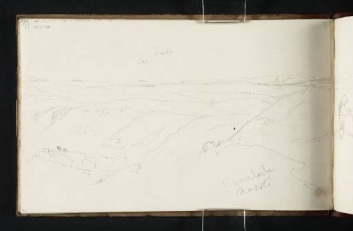 Joseph Mallord William Turner, ‘View Looking West from the Hill of Camaldoli’ 1819