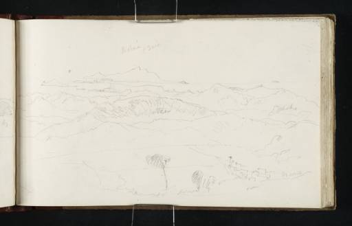 Joseph Mallord William Turner, ‘View from the Camaldoli Hill, with Procida, Ischia and the Solfatara Crater’ 1819