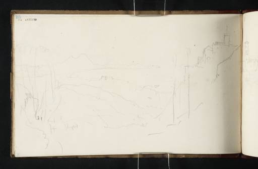 Joseph Mallord William Turner, ‘Vesuvius and the Bay of Naples, from the Camaldoli Hill’ 1819