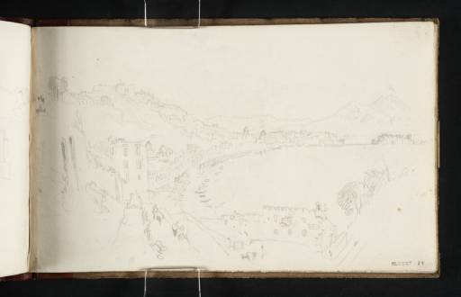 Joseph Mallord William Turner, ‘Naples and Vesuvius from the Posillipo Hill Above Virgil's Tomb’ 1819