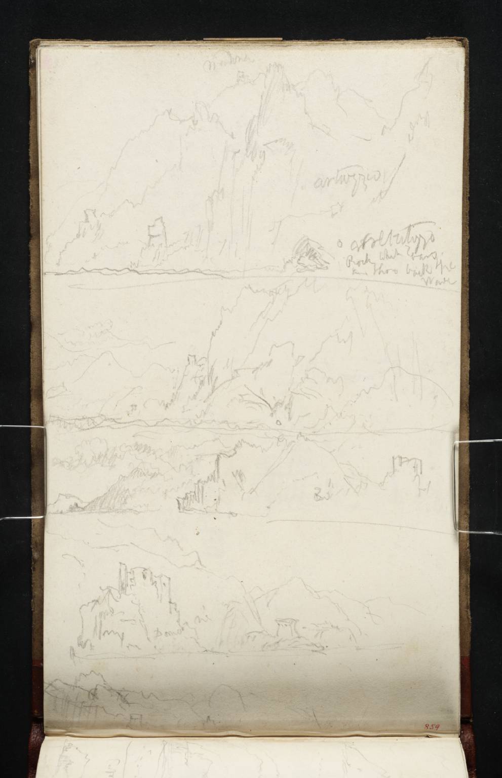 Five Sketches of the Amalfi Coast from the Sea