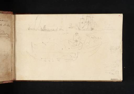 Joseph Mallord William Turner, ‘Studies of Boats and Figures’ 1819