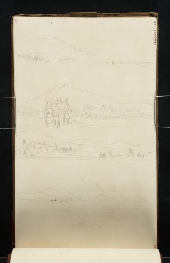 Joseph Mallord William Turner, ‘Four Sketches in the Plain of Paestum, Including Studies of Peasants’ 1819
