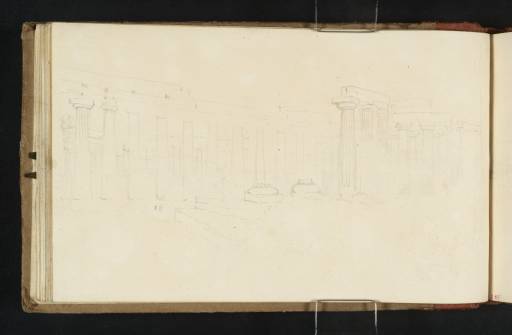 Joseph Mallord William Turner, ‘The Temple of Hera (Known as the Basilica) at Paestum, Looking towards the Second Temple of Hera (Formerly Known as the Temple of Neptune)’ 1819