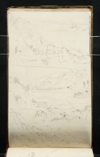 Joseph Mallord William Turner, ‘Sketches of Salerno and the Bay from the Road from Cava de' Tirreni’ 1819