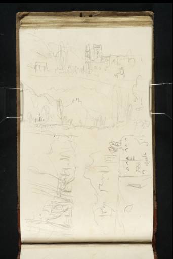 Joseph Mallord William Turner, ‘Landscape Sketches; ?Including a Distant View of Vesuvius, and Ruins at Gaeta’ 1819