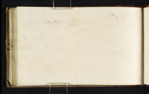 Joseph Mallord William Turner, ‘Two Sketches of a Town and Mountains’ 1819