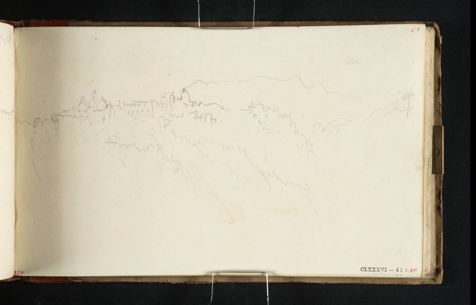 Town on a Hill, Seen from a Bridge, ?Sant’Agata