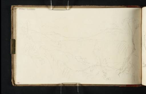 Joseph Mallord William Turner, ‘Distant View of Naples and Vesuvius from Via Posillipo’ 1819